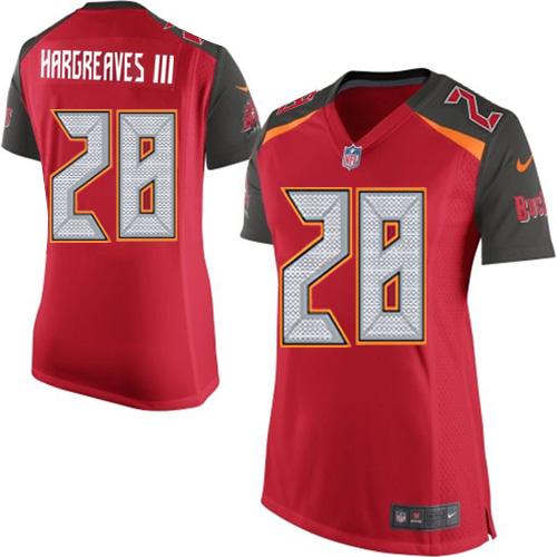 Nike Buccaneers #28 Vernon Hargreaves III Red Team Color Women's Stitched NFL New Elite Jersey